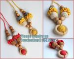 Teething necklace,Breastfeeding Necklace for Mom,Teething toy, pistachio