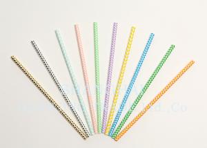 China Commercial Decorative Paper Drinking Straws Sturdy Thick Earth Friendly wholesale