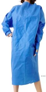 China Blue Color Surgical Disposable Isolation Gowns Soft Breathable wholesale