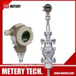 Insertion gas flow meter turbine flowmeter
