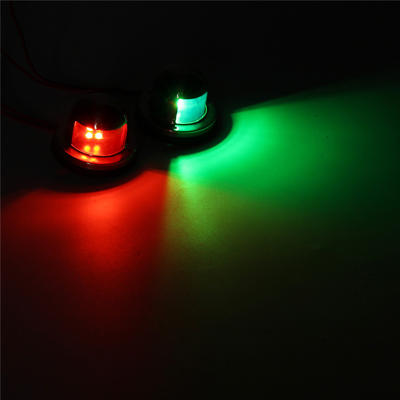 5050SMD IP68 Boat Bow Headlights Red Green LED Bow Navigation Light