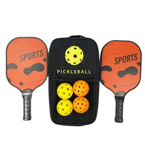 China 3K Carbon Fiber Pickleball Racquet Orange Pickle Ball Paddle wholesale