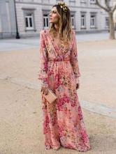 China Black Floral Casual Dress wholesale