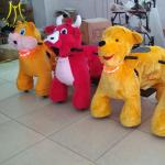 Hansel shopping mall electric animal panda ride walking amusement animal bike