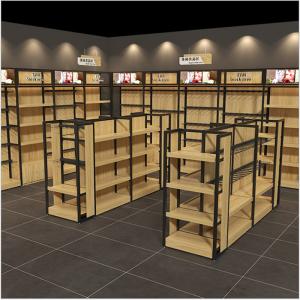 China Gondola Miniso Display Rack Morden Style Powder Coating Surface wholesale