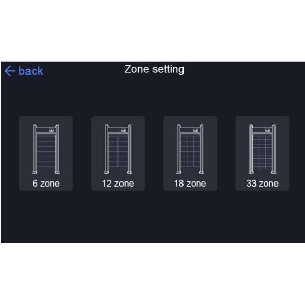 Door Frame Multi Zone Metal Detector Archway / Body Walk Through Security Gate