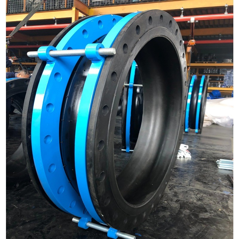 DN150 DN300 DN500 304 316l 300mm Stainless Steel Pipe Expansion Joint Flanged Rubber