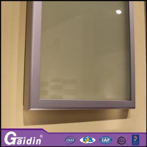 China anodized wooodgrain glass insert bathroom kitchen cabinet aluminum door frame wholesale