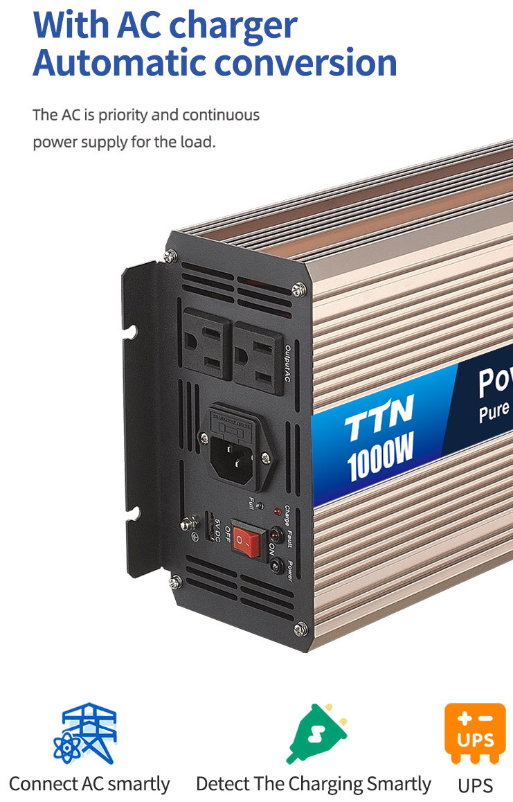 1000W 1600W 2000W Generator Inverter 12V Inverter 24V 4000 Watt