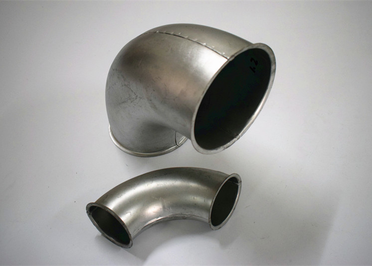 Modular Steel Industrial Dust Collection Duct Pipe 90 Degree Pressed Bend