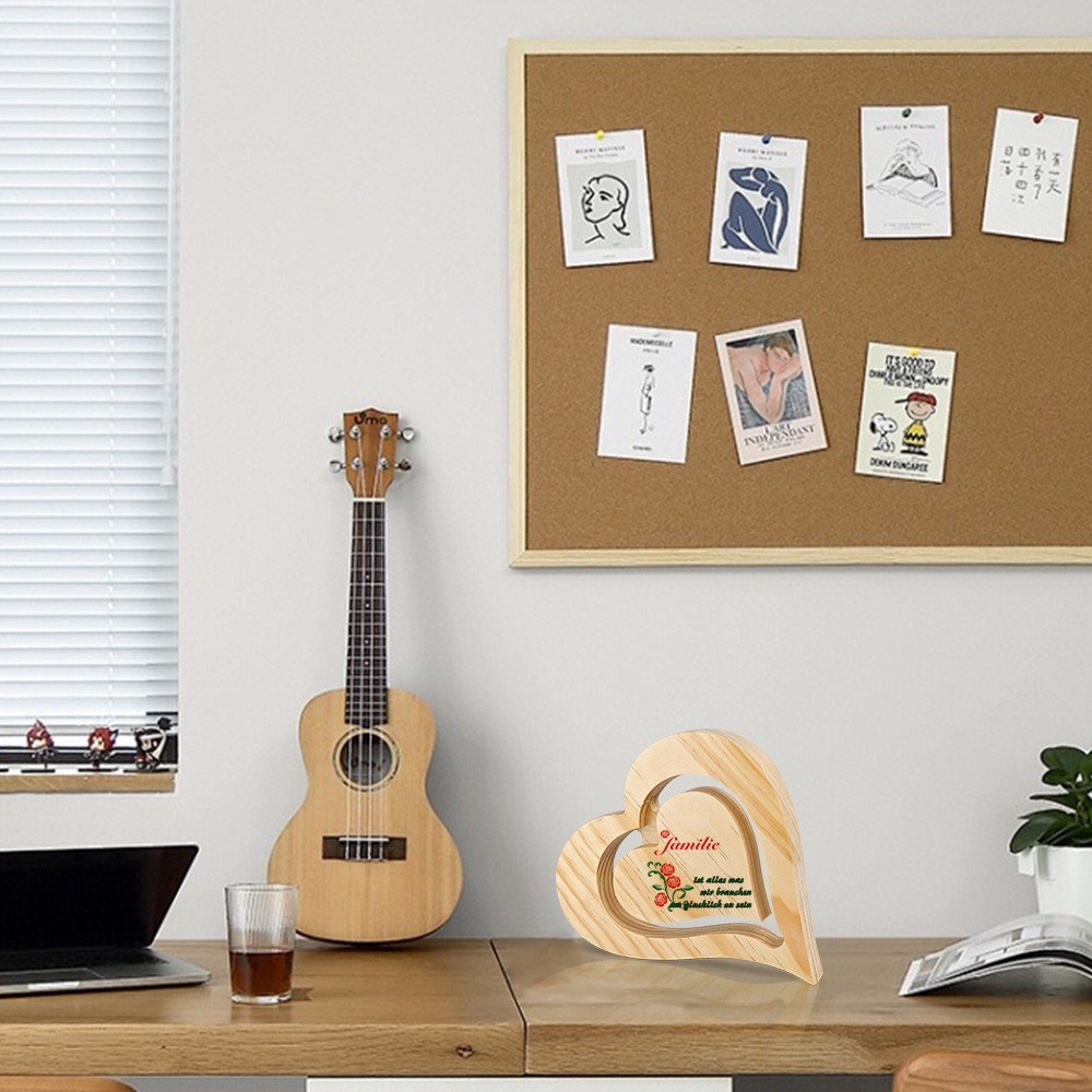 Blank Heart Shaped Sublimation MDF Ornaments For Sublimation Photo Printing