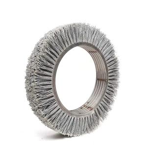 China Abrasive Nylon Wound Spiral Roller Brushes for Coils Treatment wholesale