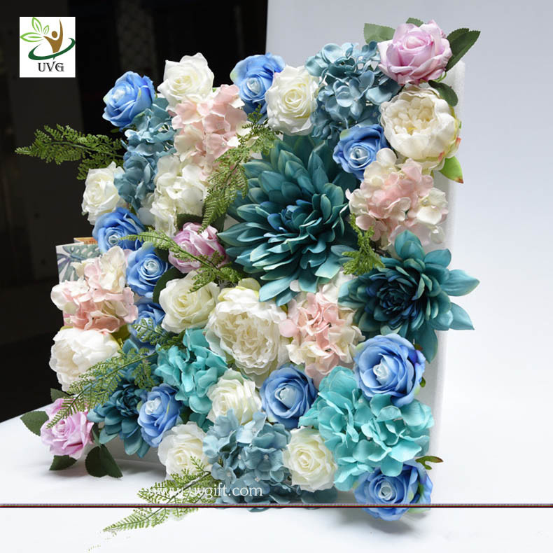 UVG romantic rose artificial floral wall for photography backdrop art studio backgroudn decoration CHR1143