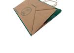 Recycled CMYK Eco Paper Packaging bag 15*8*21cm ISO9001