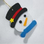 Felt Christmas Ornament Crafts , Christmas Tree Decorations Wall / Door Hanging