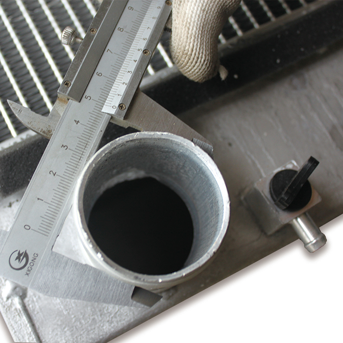 Doosan DX225 DB58 Radiator Assembly in Silver Material with 15kg Weight and DB58 Engine