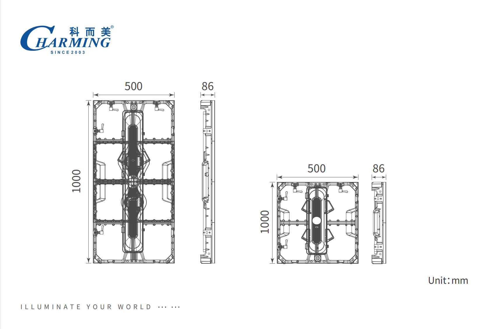 P3.91 K Series SMD 2020 Outdoor LED Video Screen Back Maintenance