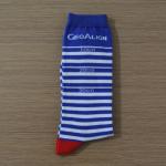 Custom Logo Striped Top Quality Fashionable Cotton Mens Socks