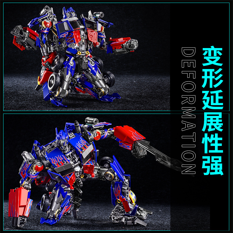 PVC Transform Robot Car Toys Construction Vehicle Movie Model Oversize Deformation Alloy