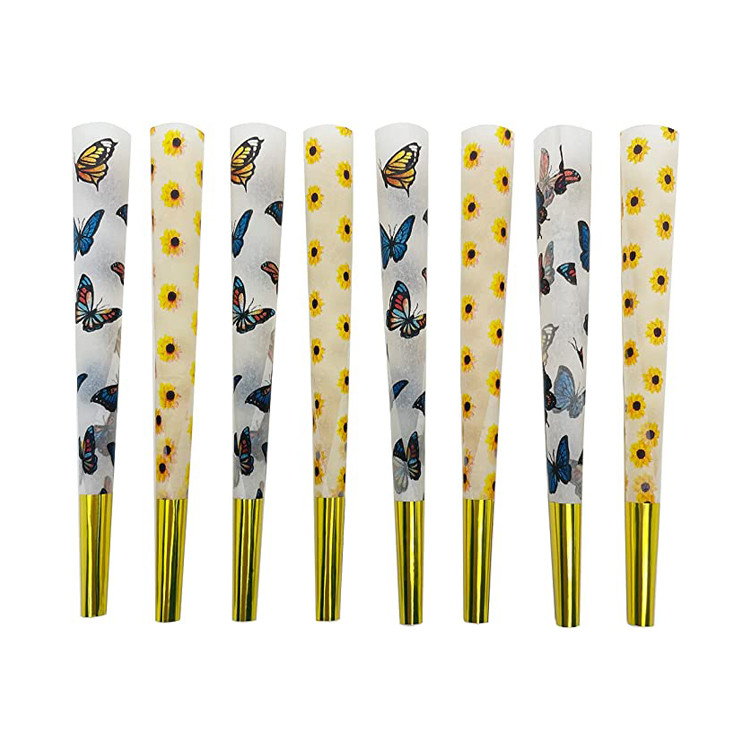 Slow Burning Rice Rolling Papers King Size Sunflower / Butterfly Pattern