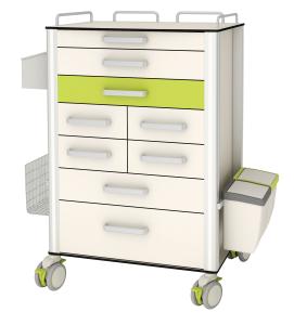 China Aluminium Alloy Movable Medication Dispensing Trolley wholesale