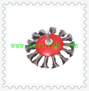 China Twist Knotted Rod &amp; Plate Wire Wheel Brushes TRT06 wholesale