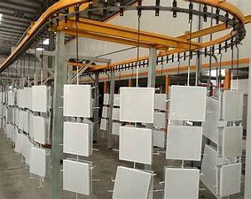 China TS16949 Brake Disc Spraying Electrostatic Coating Equipment Energy Saving wholesale