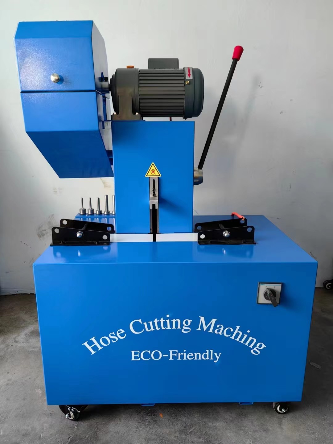 High Performance Electric 2 Inch 6 Layers Hose Cutting And Skiving Machine With Blade Protective Cover