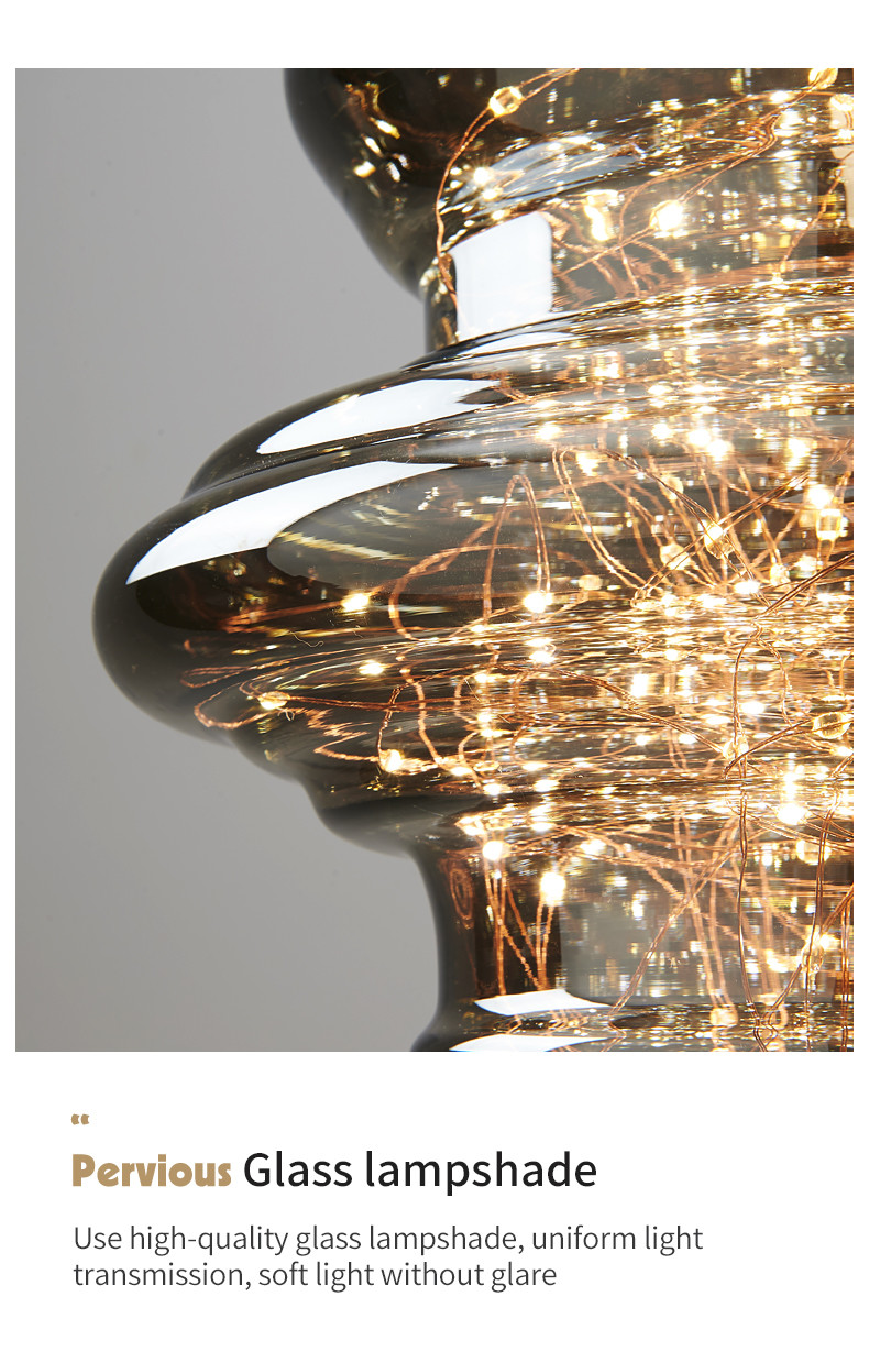 Nordic Full Copper Lamp Luxury Post-modern Crystal Chandelier(WH-AP-554)