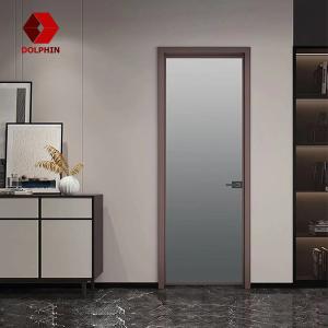China Room Double Glass Aluminium Casement Door Swing Aluminum Interior Door wholesale