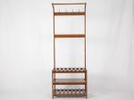 Home / Office Walnut Coat Hanger Stand Elegant Solid Wood W60*D35*H167CM