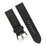 ROHS Mens Watches Leather Band , OEM Stitched Leather Watch Strap With Pre V