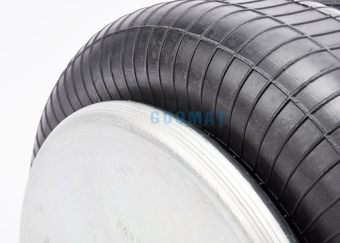 2B7444 Rubber Industrial Air Spring W01-358-7444 Double Air Bellows For Gas Hole / Air Inlet 1/4nptf 3/4nptf