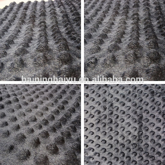 embossing minky fabric velboa