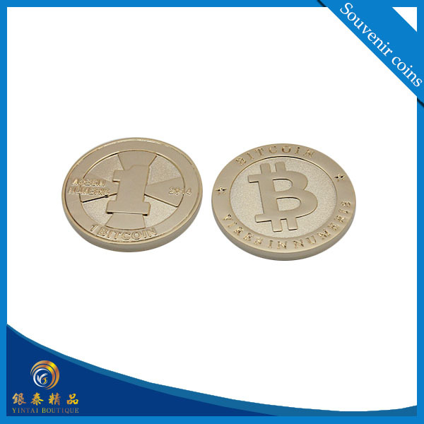 Maple leaf replica coin/ gold plated tungsten coin for Gift