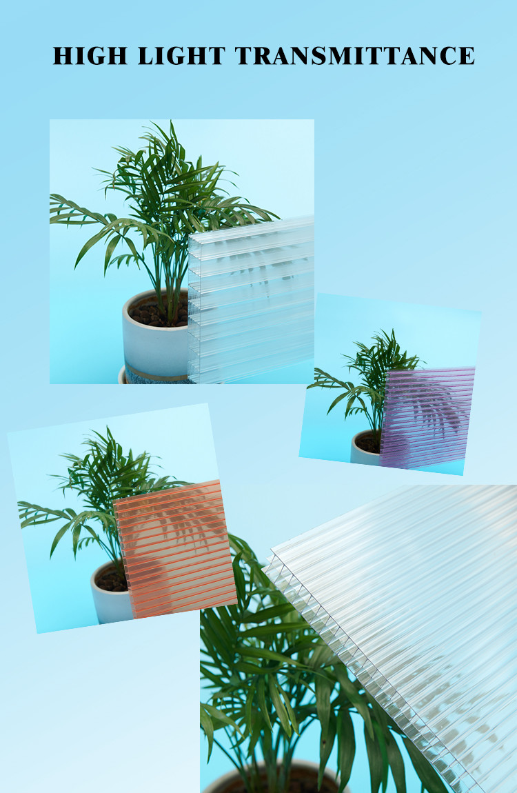 4m 5m 6m Coloured Polycarbonate Roofing Sheets For Home