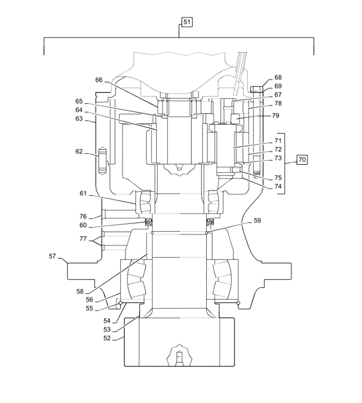 LN00111 FOR CASE SH200-5 210X2 CX210B 210X3E CX210C CX210N CX225SR SWING REDUCTION GEAR HYDRAULIC SWING MOTOR SWING GEARBOX SWING DEVICE (REAR) DRIVE