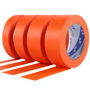 China 50mm Orange Washi Masking Tape Acrylic Adhesive For Car Boat Painting wholesale