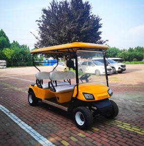 China Logo Printing Customized 4 Seater Golf Cart 60 Volt Battery Powered Electric Golf Cart wholesale