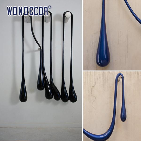 Garden Water Droplet Stainless Steel Modern Sculpture Wall Decoration