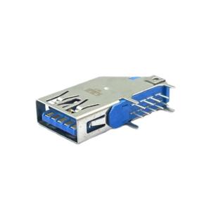 China DIP USB3.1 9Pin Connector Socket USB Female 90 Degree wholesale