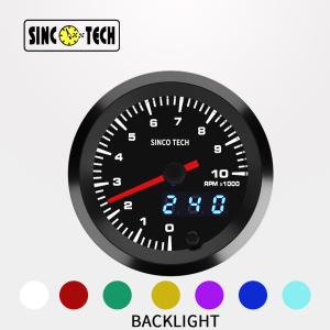 China 52mm Dash Digital RPM Autometer Digital Tachometer With 7 Colors wholesale