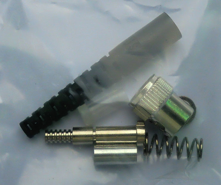 Single Mode Multimode ST Fiber Optic Connector Round Threaded