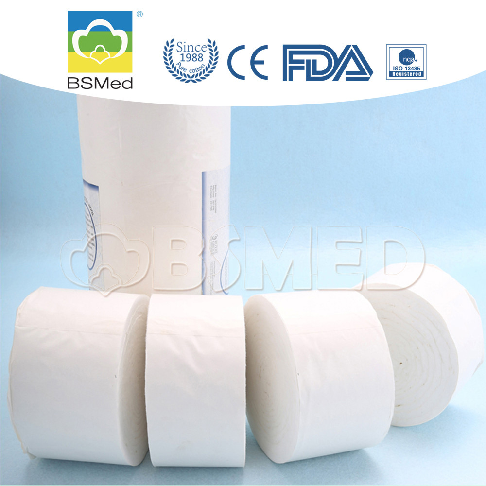 100g / 250g Large Cotton Wool Roll White Color , Absorbent Cotton Wool Roll