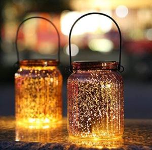 China 5.8 Inch IP44 Hanging Solar Mason Jar Lights wholesale
