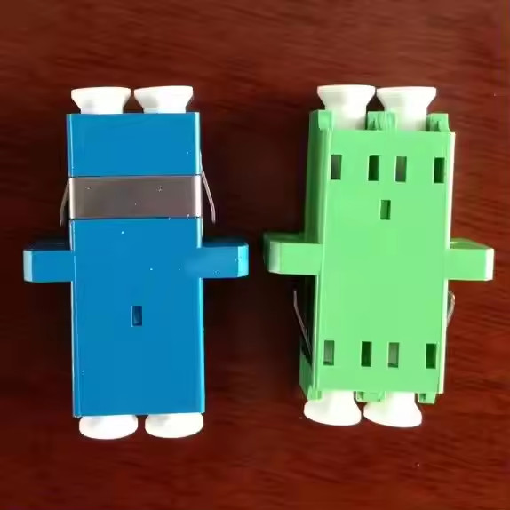 Factory FTTH water blue LCD duplex adapter coupler flange duplex LCD fiber optic adapter