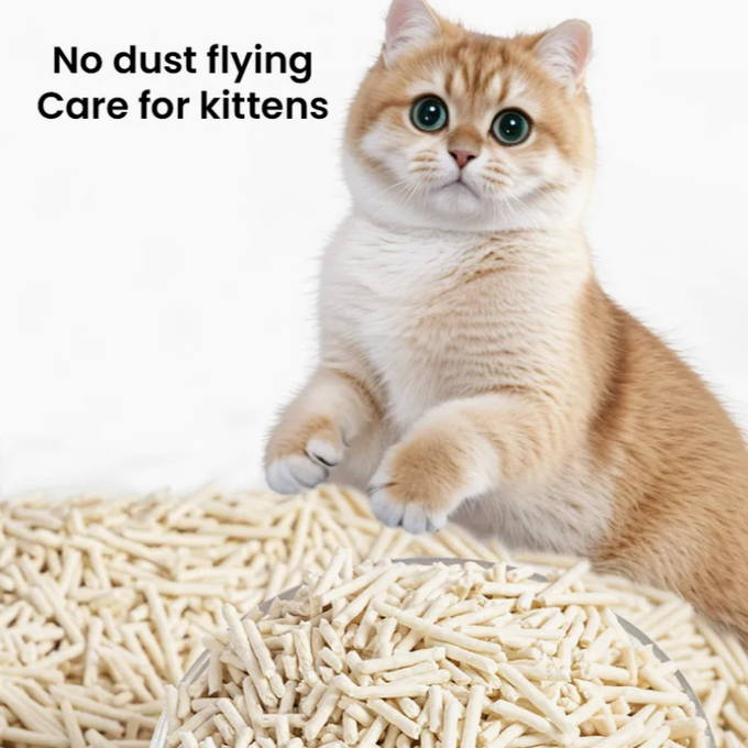 Original Biodegradable Kitty Litter Soybean Fiber Natural Clumping Litter