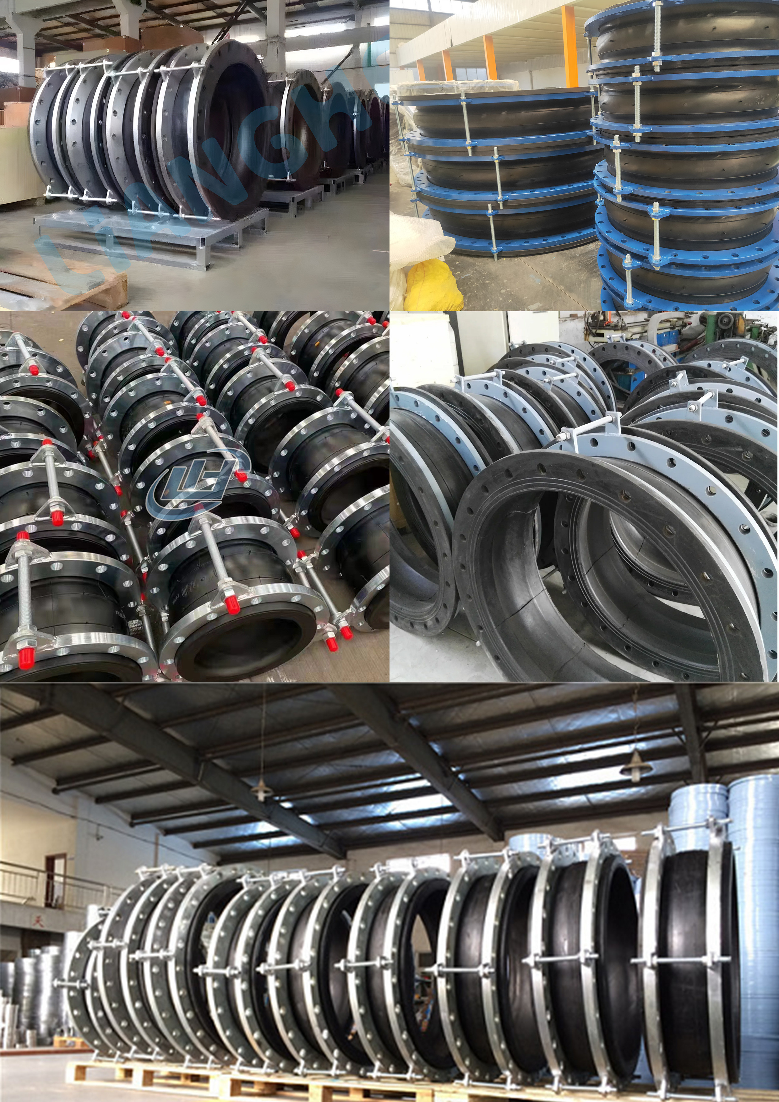 Dn65 Pn40 High Pressure End Face Fully Sealed Rubber Joint 2507 Duplex Steel Flange