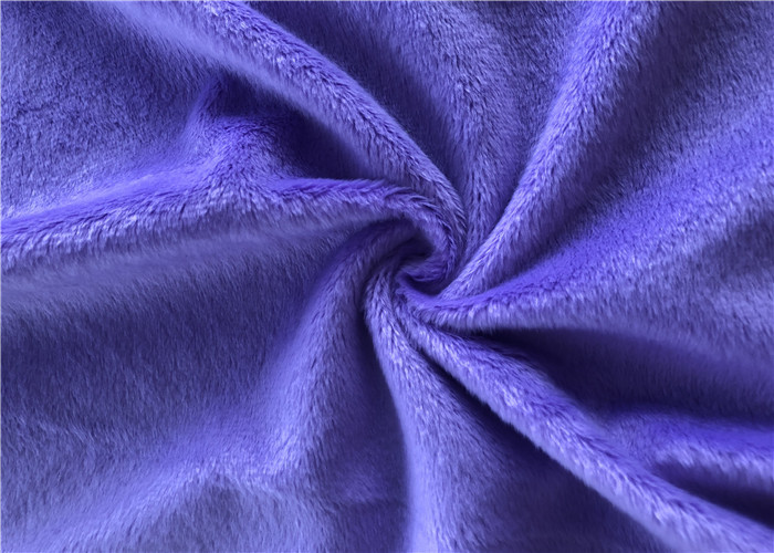 1.5mm Short Plush 230gsm Warp Knitted Minky Plush Fabric For Toys
