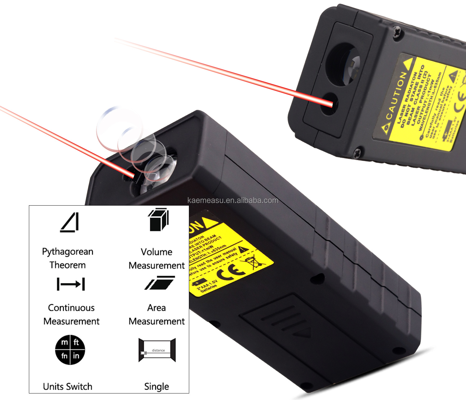 40m 100m OEM ODM Mini Portable Digital Rangefinder Infrared Laser Distance Meters Electric Laser Rangefinders